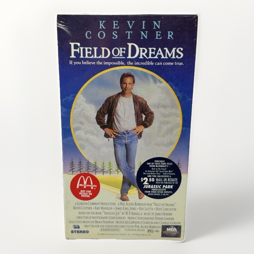 Field of Dreams VHS 1992 Kevin Costner McDonalds Promo Factory Sealed New